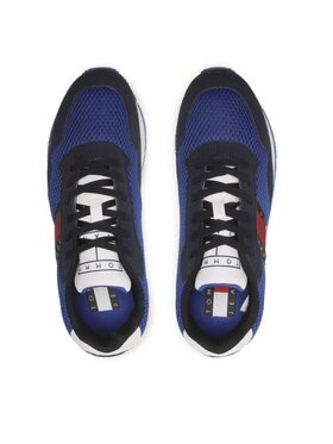 Tommy Jeans Sneakersy Retro Runner Mesh EM0EM01172 Granatowy