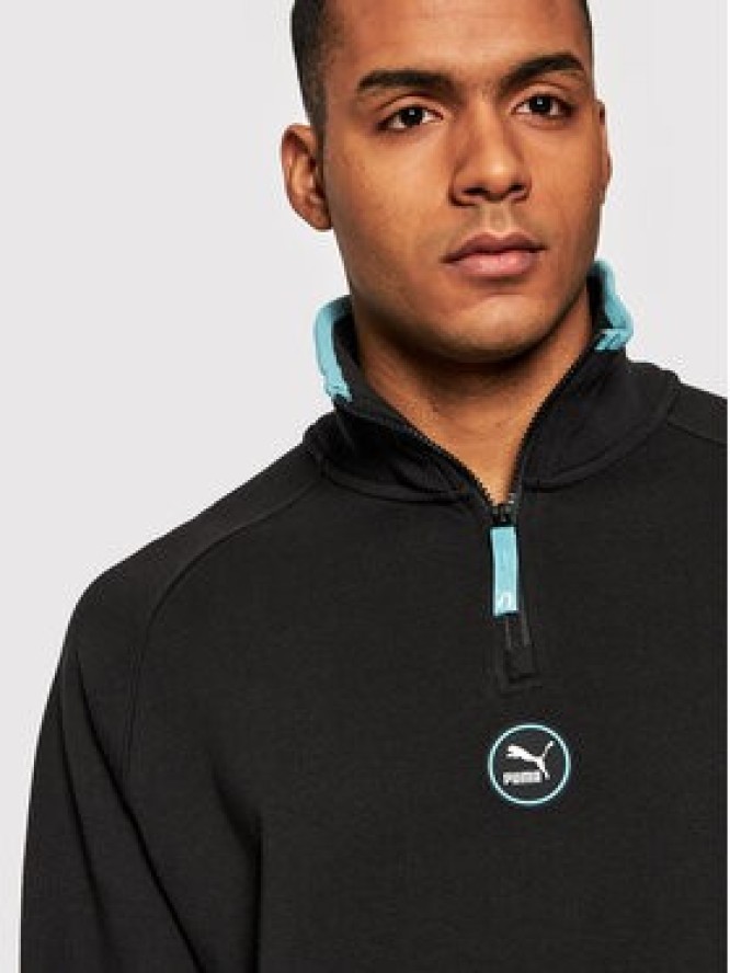 Puma Bluza Half-Zip 533619 Czarny Regular Fit