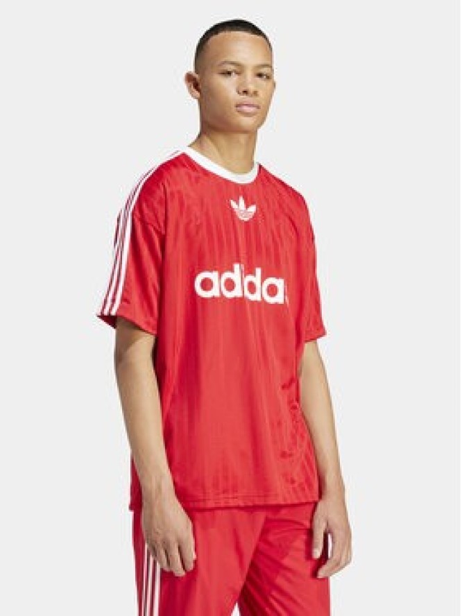 adidas T-Shirt adicolor IM9458 Czerwony Loose Fit