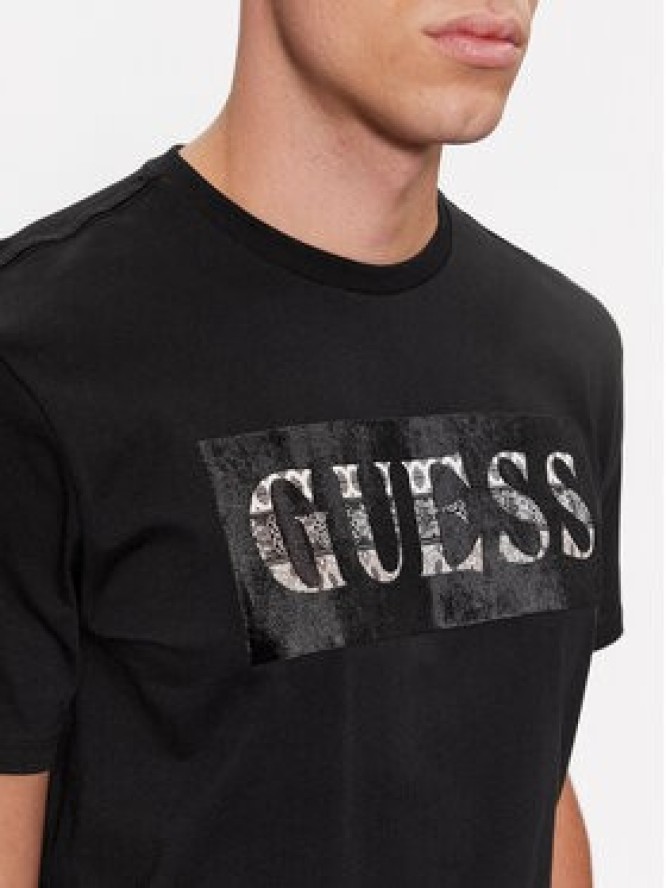 Guess T-Shirt M4RI70 K9RM1 Czarny Slim Fit