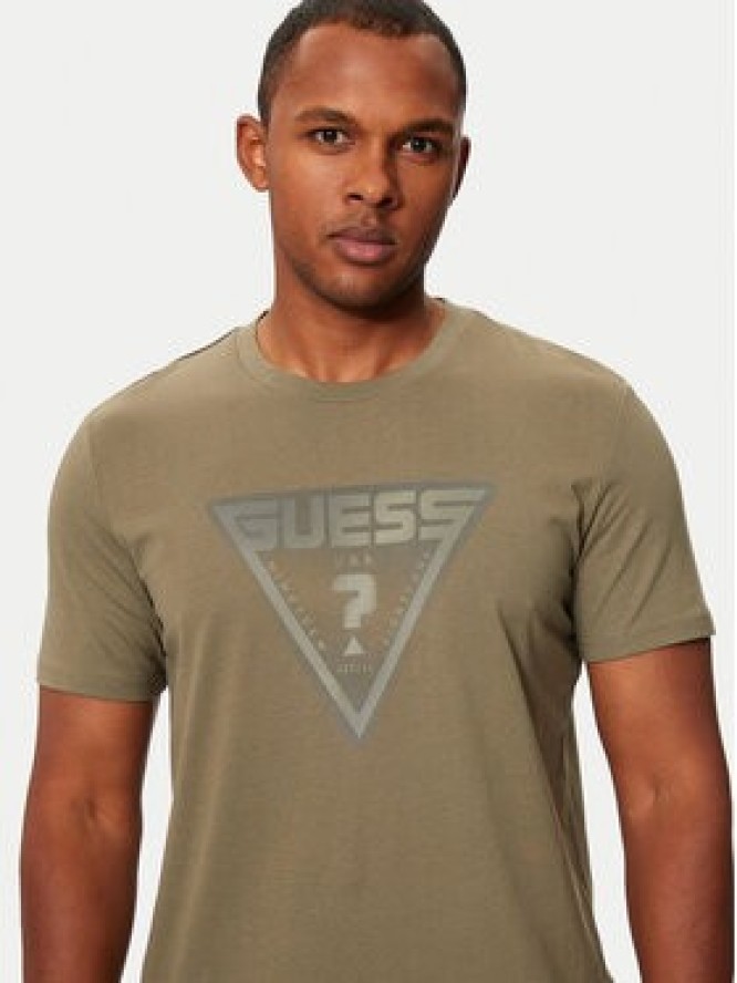 Guess T-Shirt Z4YI12 I3Z14 Zielony Regular Fit