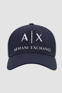 ARMANI EXCHANGE Granatowa czapka z daszkiem