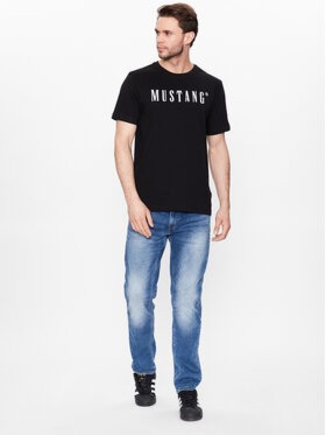 Mustang T-Shirt Alex 1013221 Czarny Regular Fit