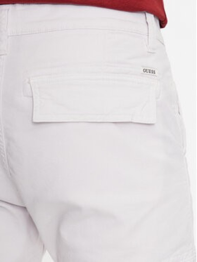 Guess Spodnie materiałowe M2GB27 WCNZ0 Biały Slim Fit