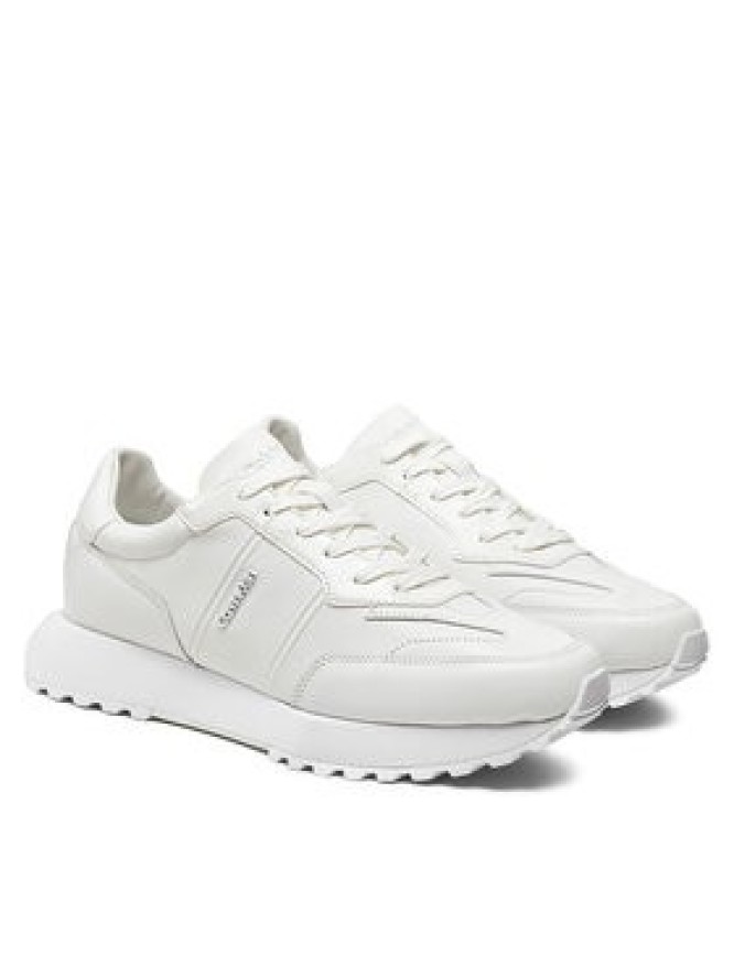 Calvin Klein Sneakersy Low Top Lace Up Lth W/ Hf HM0HM01479 Biały