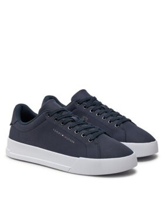 Tommy Hilfiger Sneakersy Th Court X Ventile 1D2 FM0FM05114 Granatowy