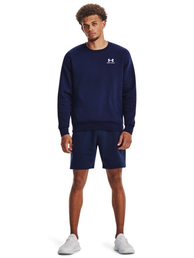 Bluza dresowa męska Under Armour UA Essential Fleece Crew - granatowa