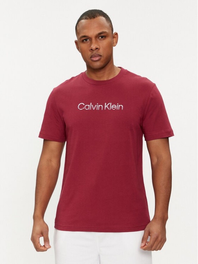 Calvin Klein T-Shirt Degrade Logo K10K112501 Czerwony Regular Fit