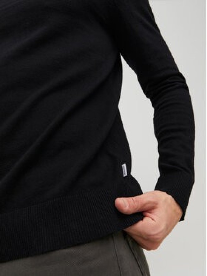 Jack&Jones Sweter Emil 12208364 Czarny Regular Fit