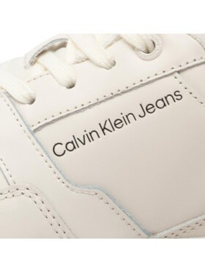 Calvin Klein Jeans Sneakersy Basket Cupsole Lacup Low YM0YM00497 Beżowy