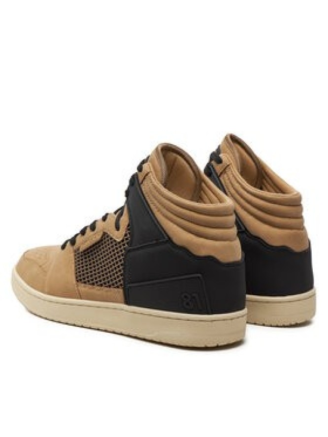 Guess Sneakersy Sava Mid FMTSAM FAB12 Brązowy