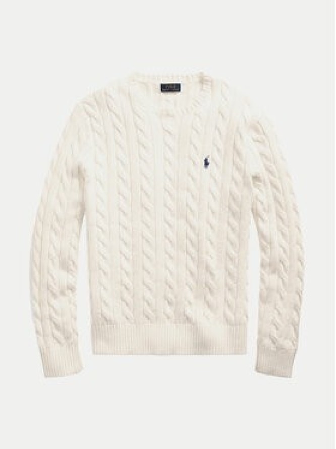 Polo Ralph Lauren Sweter 710775885024 Écru Regular Fit