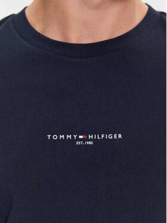 Tommy Hilfiger T-Shirt Logo MW0MW32584 Granatowy Slim Fit