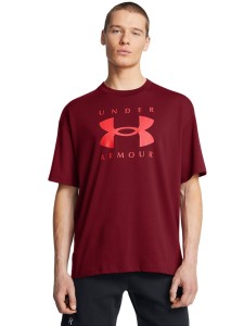 T-shirt męski Under Armour UA M Hw Os Branded Ss - czerwony