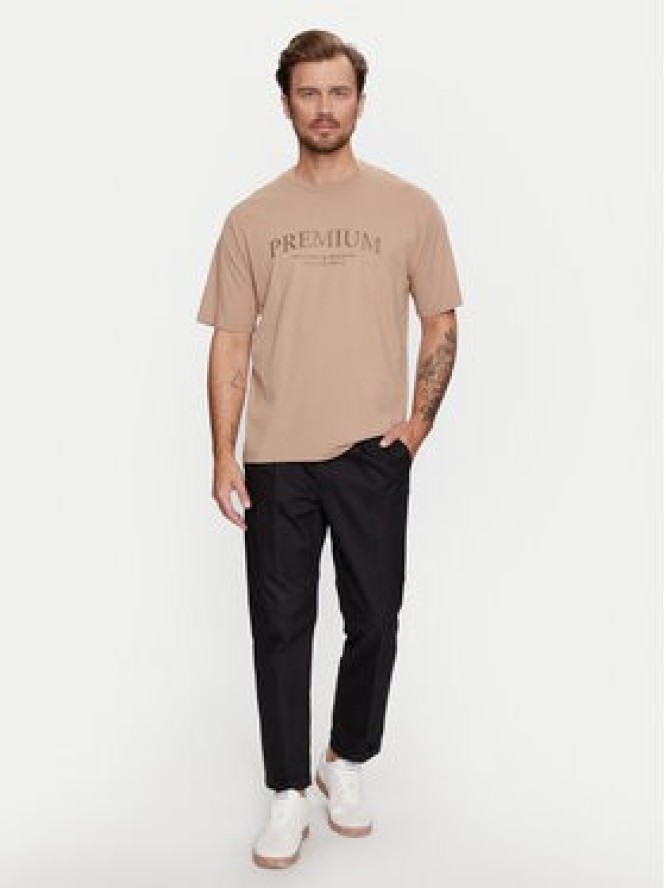 Jack&Jones T-Shirt Jprbluwinston 12255611 Brązowy Regular Fit