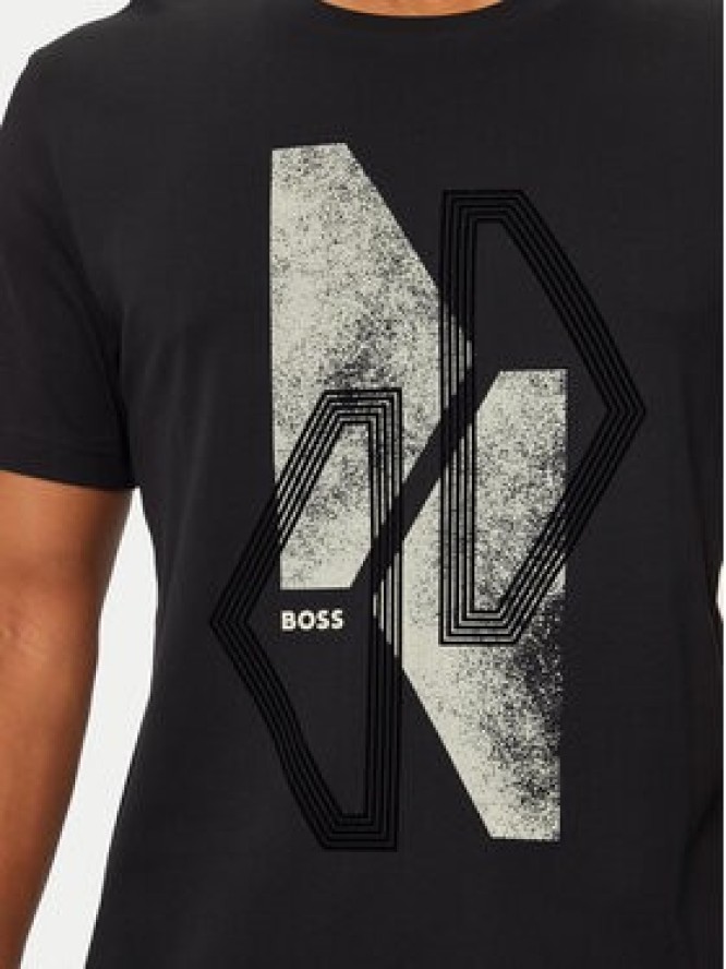 Boss T-Shirt 50525219 Czarny Regular Fit