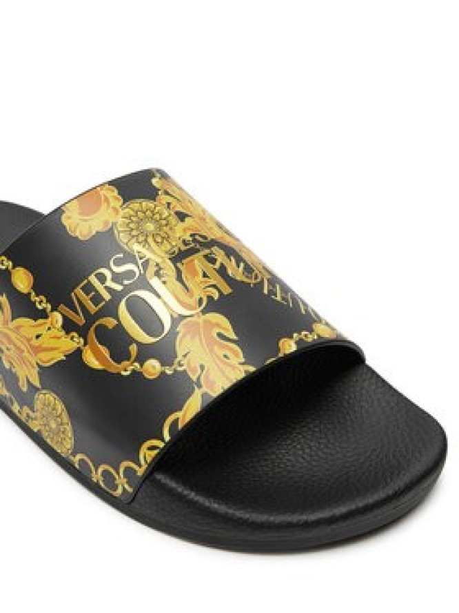 Versace Jeans Couture Klapki 77YA3SQ4 ZS834 Czarny