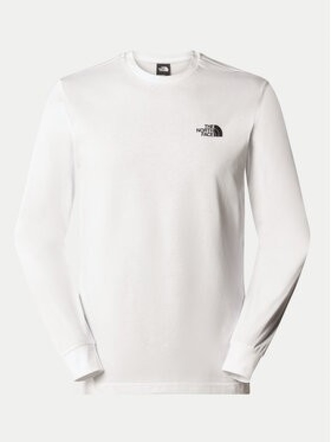 The North Face Longsleeve Redbox NF0A87NN Biały Regular Fit