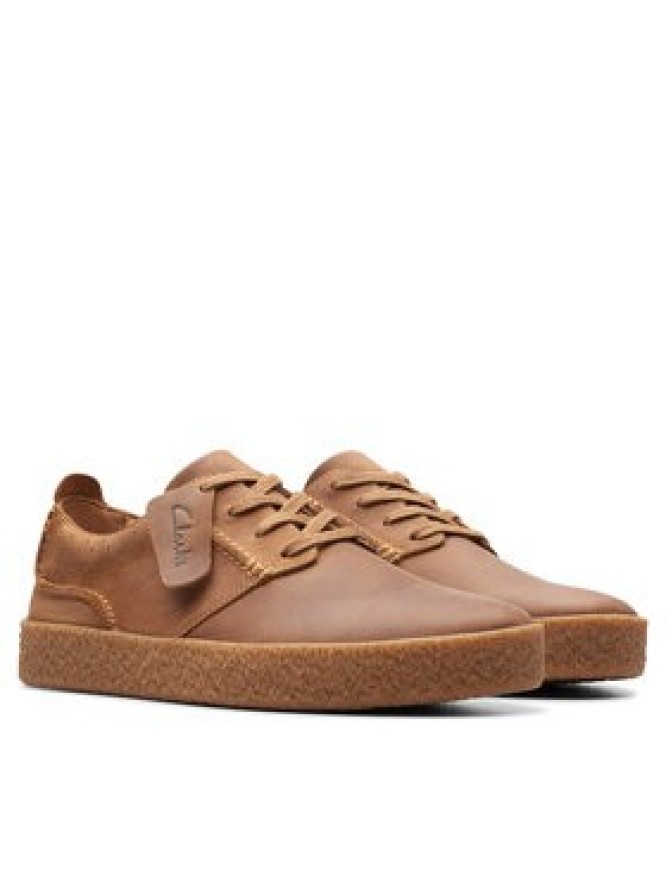 Clarks Sneakersy Streethill Lace 26174539 Brązowy