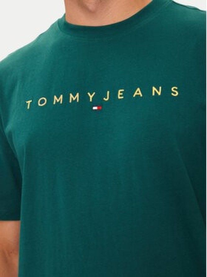 Tommy Jeans T-Shirt DM0DM19694 Zielony Regular Fit