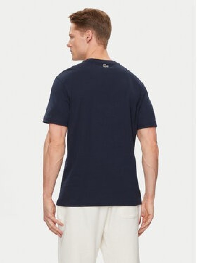 Lacoste T-Shirt TH1415 Granatowy Regular Fit