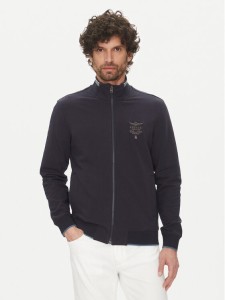 Aeronautica Militare Bluza 251FE1756F459 Granatowy Regular Fit