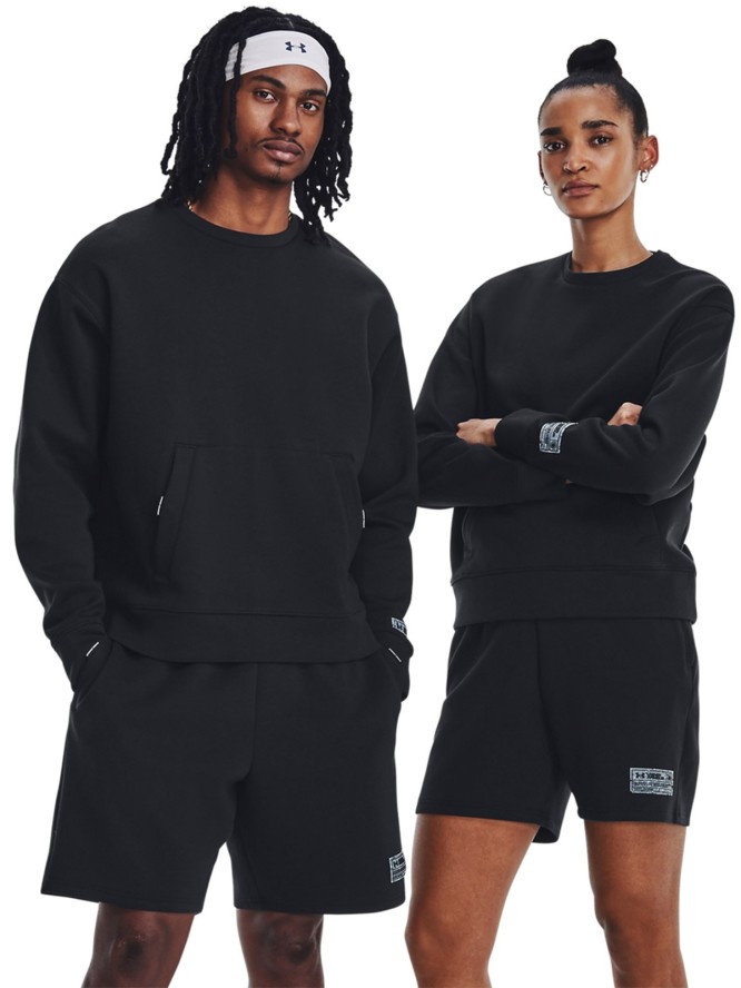 Bluza dresowa uniseks Under Armour UA SUMMIT KNIT CREW - czarna