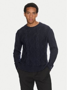 Paul&Shark Sweter 14311084 Granatowy Regular Fit