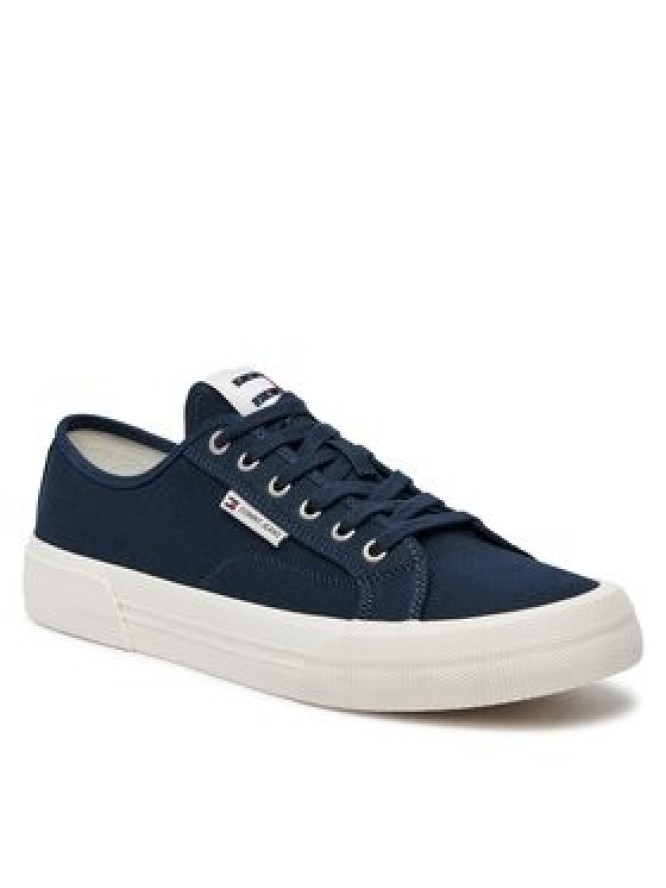 Tommy Jeans Tenisówki Tjm Lace Up Canvas Color EM0EM01365 Granatowy