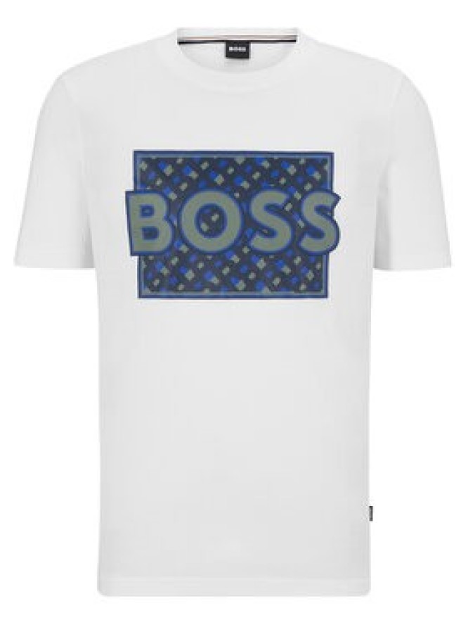 Boss T-Shirt 50489334 Biały Regular Fit