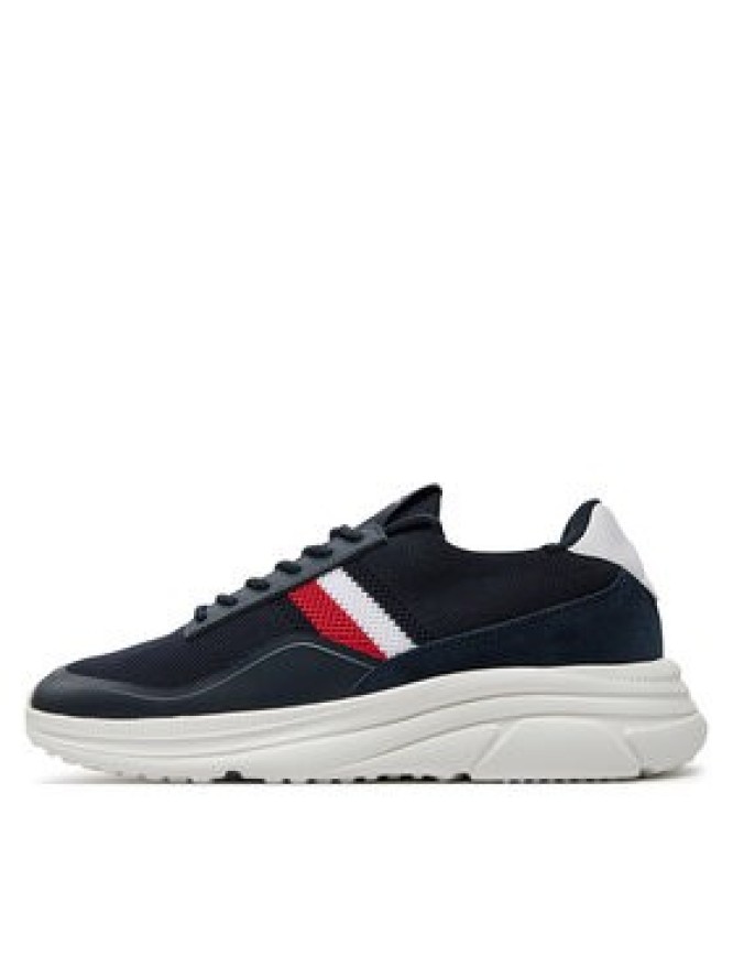 Tommy Hilfiger Sneakersy Modern Runner Premium Knit FM0FM05135 Granatowy