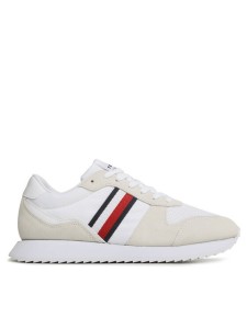 Tommy Hilfiger Sneakersy Runner Evo Mix FM0FM04699 Beżowy