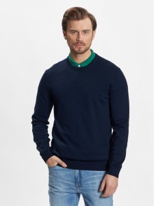 United Colors Of Benetton Sweter 1098U1I76 Granatowy Regular Fit