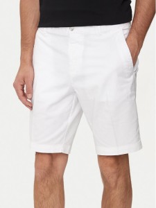 Boss Szorty materiałowe Slice-Short 50512524 Biały Slim Fit