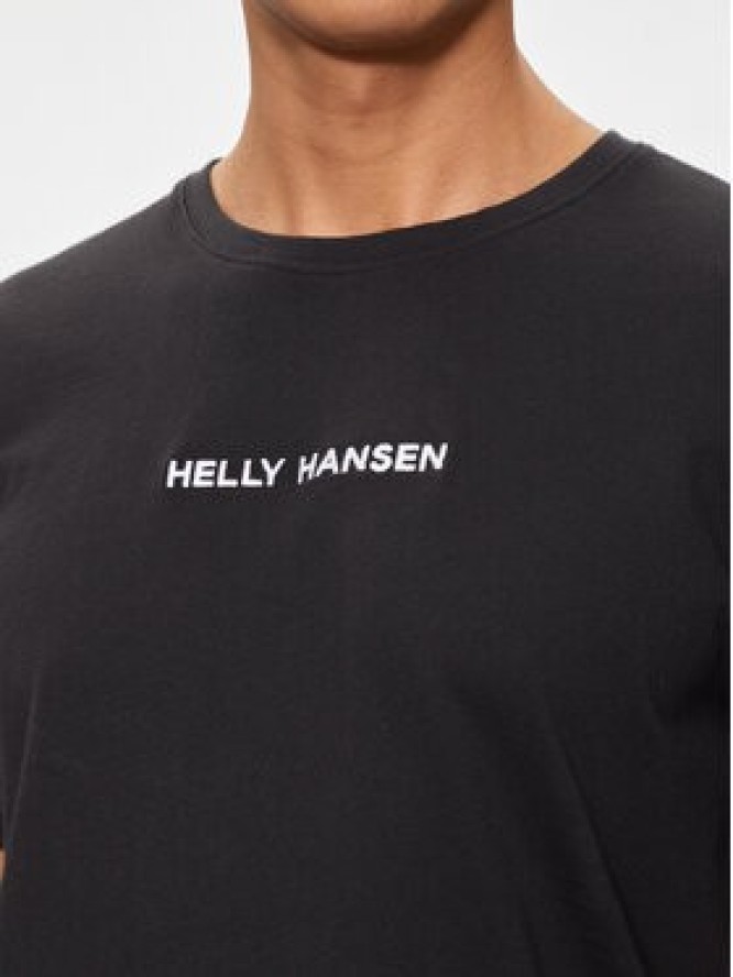 Helly Hansen T-Shirt Core T-Shirt 53532 Czarny Regular Fit