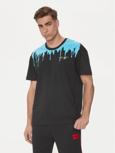 Hugo T-Shirt Melted 50515212 Czarny Regular Fit