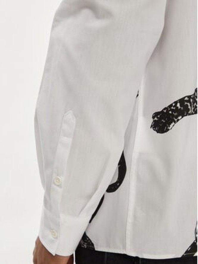 Just Cavalli Koszula 76OAL2S2 Biały Regular Fit