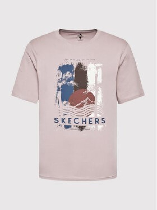 Skechers T-Shirt Endeavour MTS338 Fioletowy Regular Fit