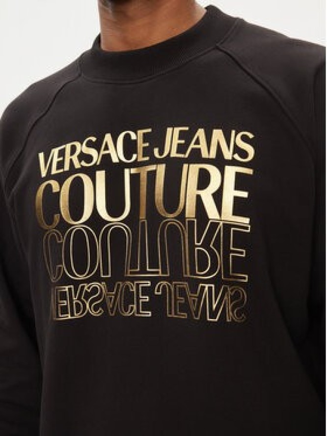 Versace Jeans Couture Bluza 76GAIT10 Czarny Regular Fit