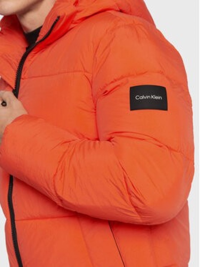 Calvin Klein Kurtka puchowa Crinkle K10K110336 Pomarańczowy Regular Fit