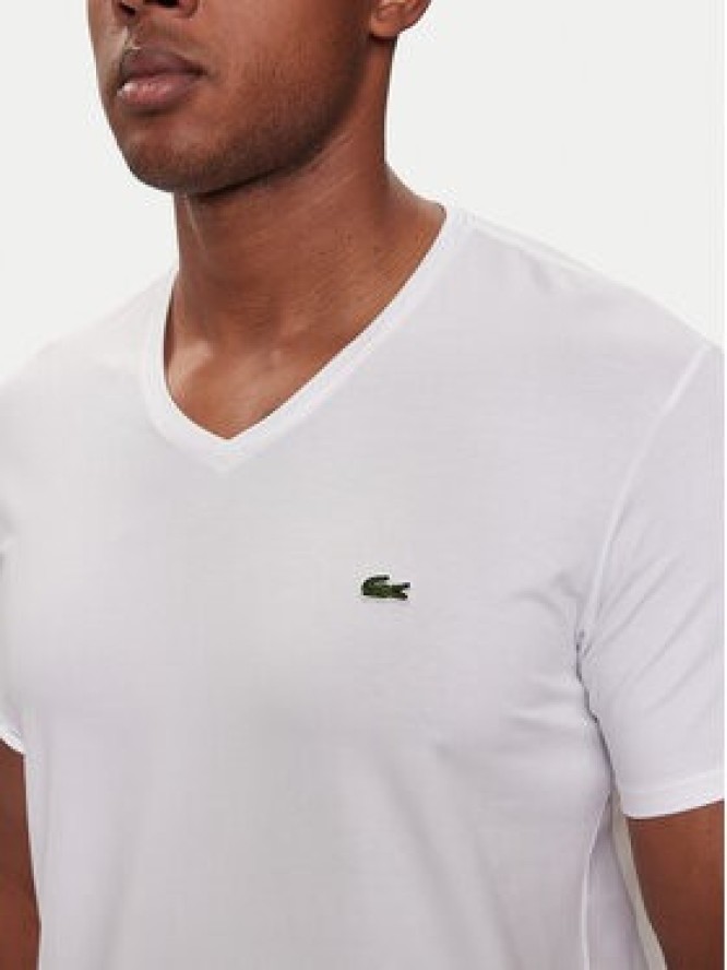 Lacoste T-Shirt TH0999 Biały Regular Fit