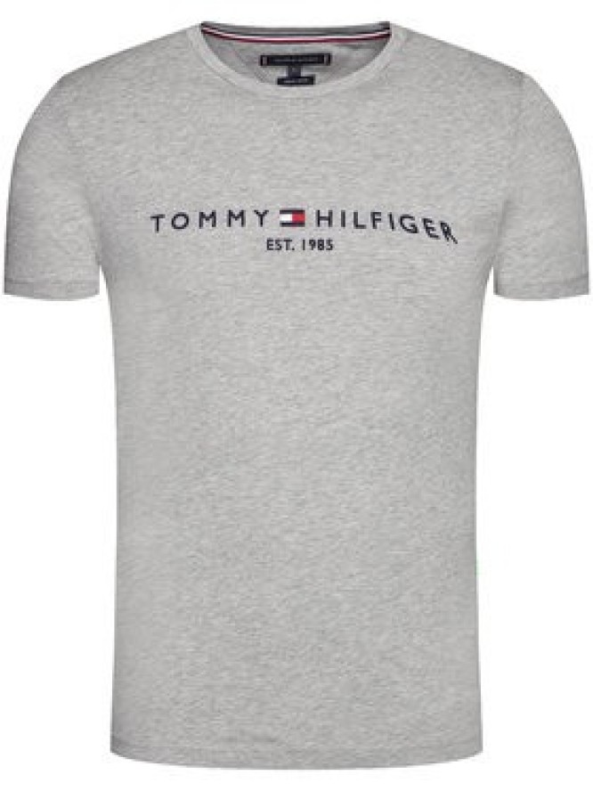 Tommy Hilfiger T-Shirt Core Logo Tee MW0MW11465 Szary Slim Fit