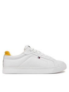 Tommy Hilfiger Sneakersy Icon Court Pinperf Lth FM0FM05483 Biały