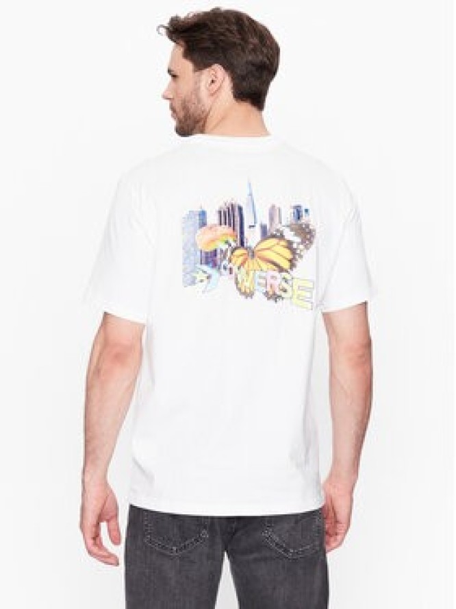 Converse T-Shirt City Butterfly 10024616-A03 Biały Standard Fit