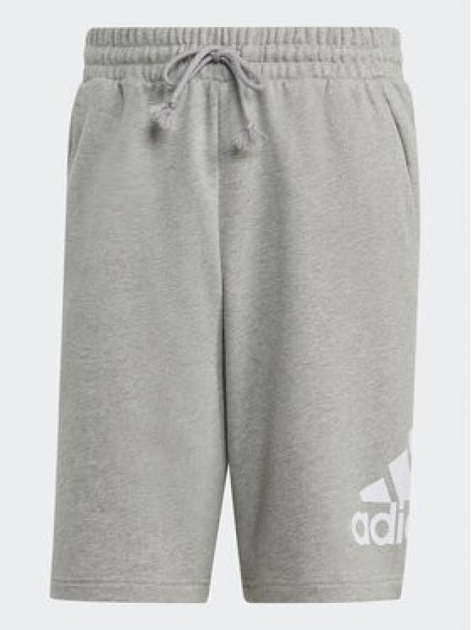 adidas Szorty sportowe Essentials Big Logo IC9403 Szary Regular Fit