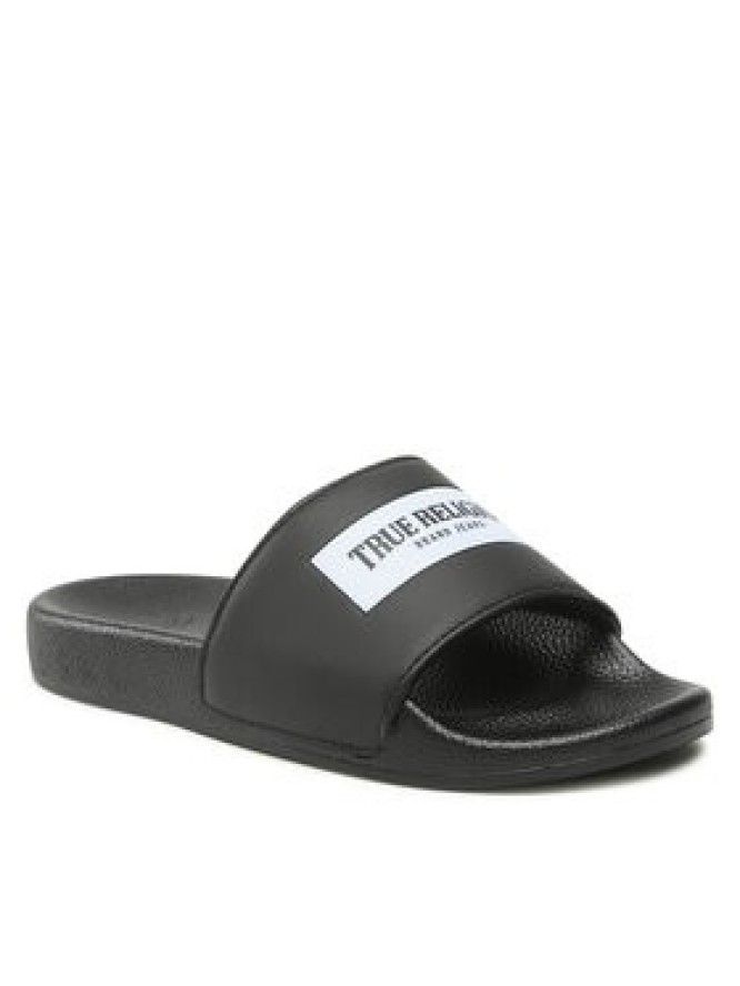 True Religion Klapki TRSLIDE026 Czarny