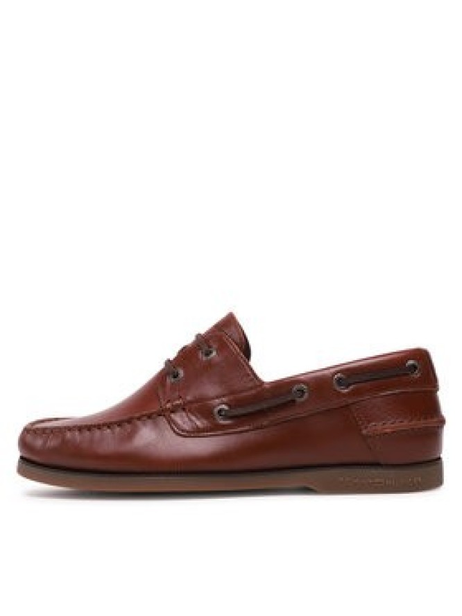 Tommy Hilfiger Mokasyny Th Boat Shoe Core Leather FM0FM04506 Brązowy