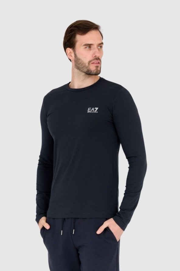 EA7 Granatowy longsleeve męski