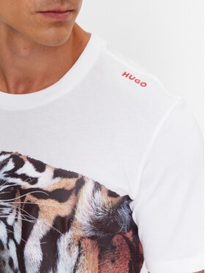 Hugo T-Shirt 50494577 Biały Regular Fit