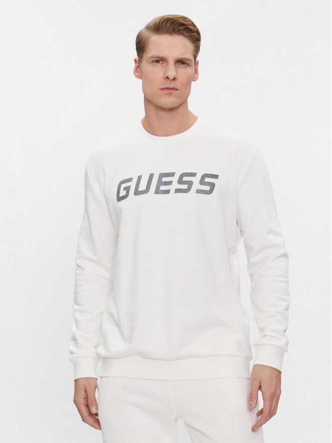 Guess Bluza Medgar Z4RQ13 KBK32 Biały Regular Fit